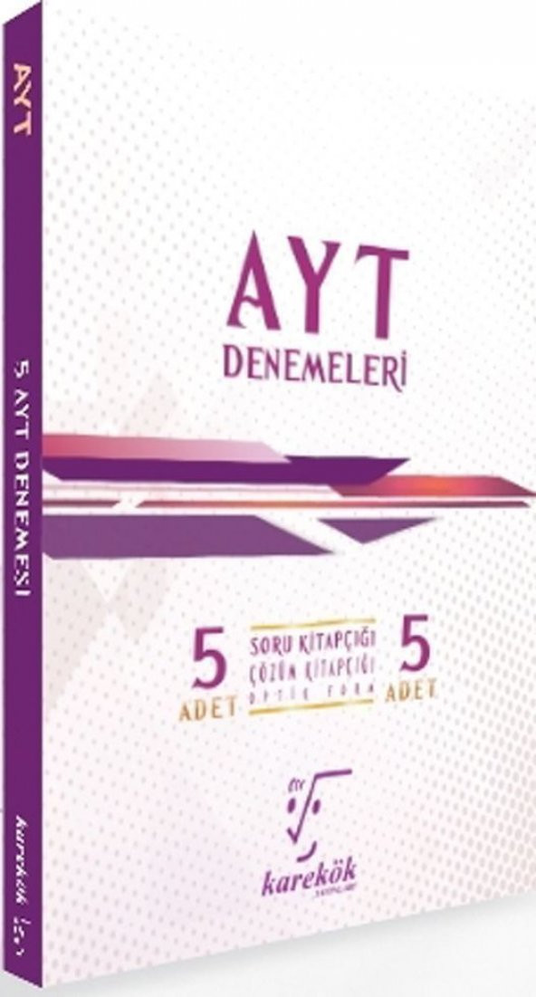 Karekök Yayınları AYT 5li Denemeleri - 2