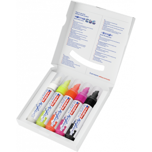 Edding Permanent Akrilik Kalem Broad 5li - 2