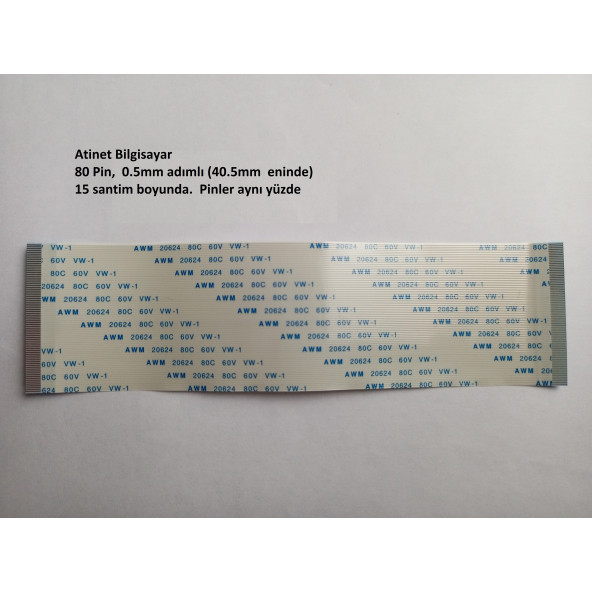 Awm 20624 80C 60V Vw-1 Flex Kablo 80 Pin  15 cm  80-0.5-15A