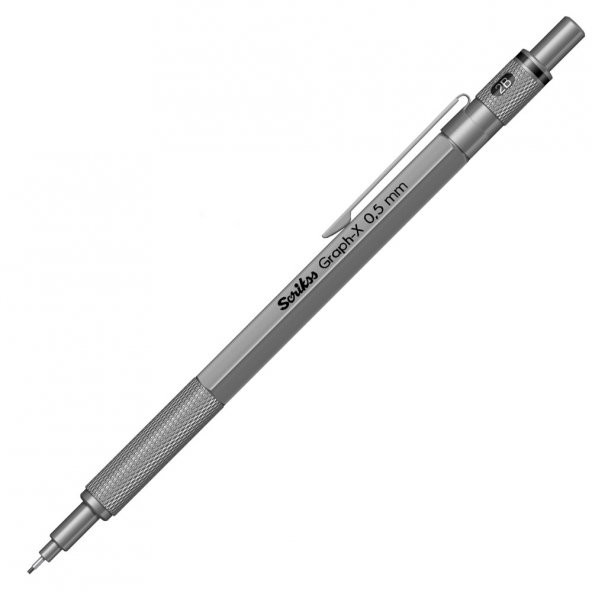 Scrikss Graph-X Metal Color Versatil 0,5 mm Kurşun Gri - 2