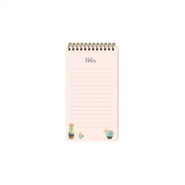 Keskin Color 8.6 x 15.7 To Do List Karton Kapaklı Cactus - 2