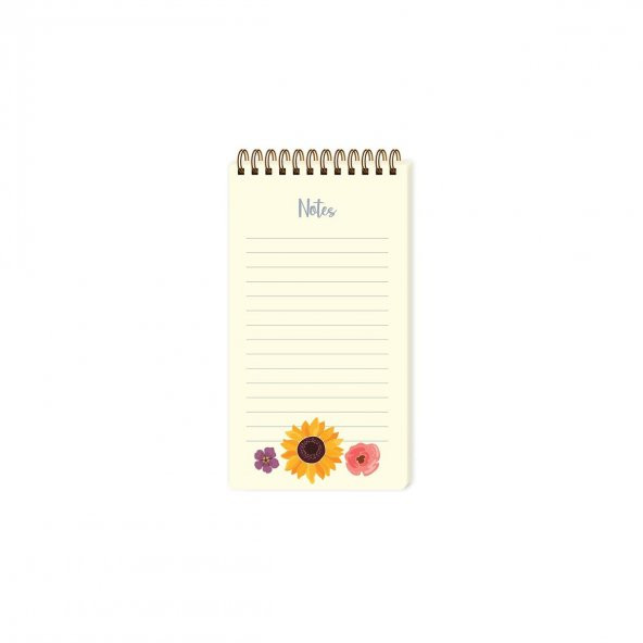 Keskin Color 8.6 x 15.7 To Do List Karton Kapaklı Sunflower