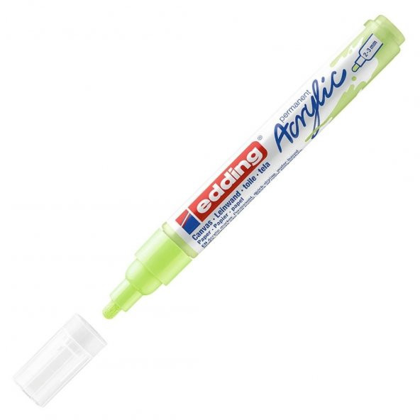 Edding 5100 Akrilik Markör 2-3mm Yuvarlak Uç Pastel Yeşi̇l - 3