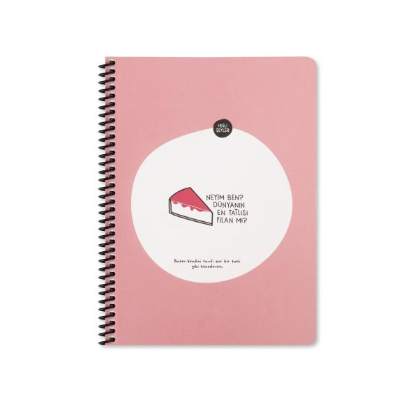 Hisli Şeyler 16.5x22.5 Çizgili Defter - Neyim Ben Dünyanın En Tatlısı Filan Mı?