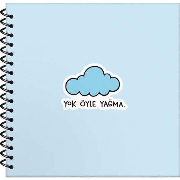 Hisli Şeyler Çizgili Defter 16 x 15 cm Yok Öyle Yağma - 4