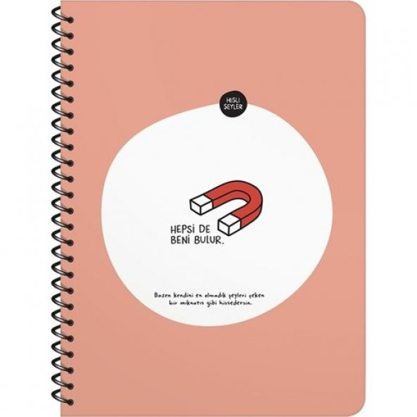 Hisli Şeyler Hepsi De Beni Bulur Çizgili Defter 16.5 x 22.5 cm - 2