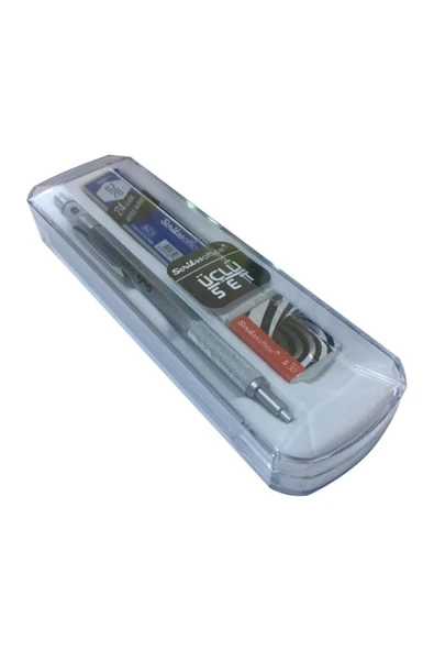 Saten Gri Graph-x 3'lü Versatil Kalem Seti, 0.7 mm - 1