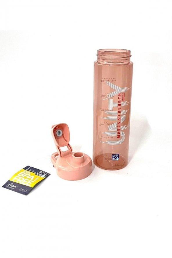 Kırtasiye Ve Oyuncak Dünyası Turuncu Unıty Tritan Boyalı Desenli Matara 600ml - 3