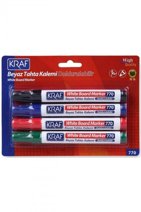 Beyaz Tahta Kalemi Doldurulabilir 770-4 4lü - 7