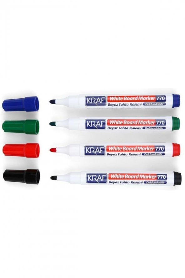 Beyaz Tahta Kalemi Doldurulabilir 770-4 4lü - 9