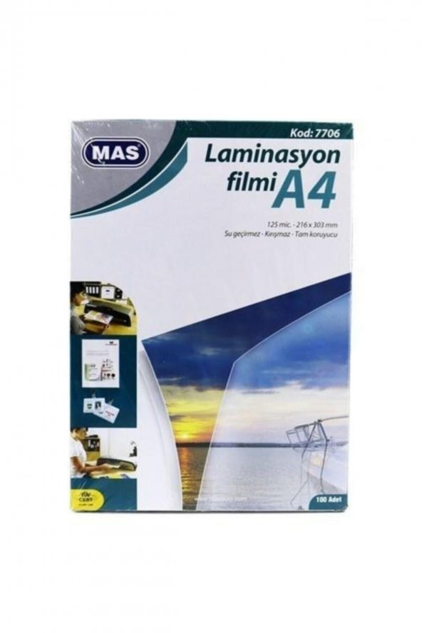 7706 Laminasyon Filmi Parlak A4 125 Mıc 100 Lü - 2