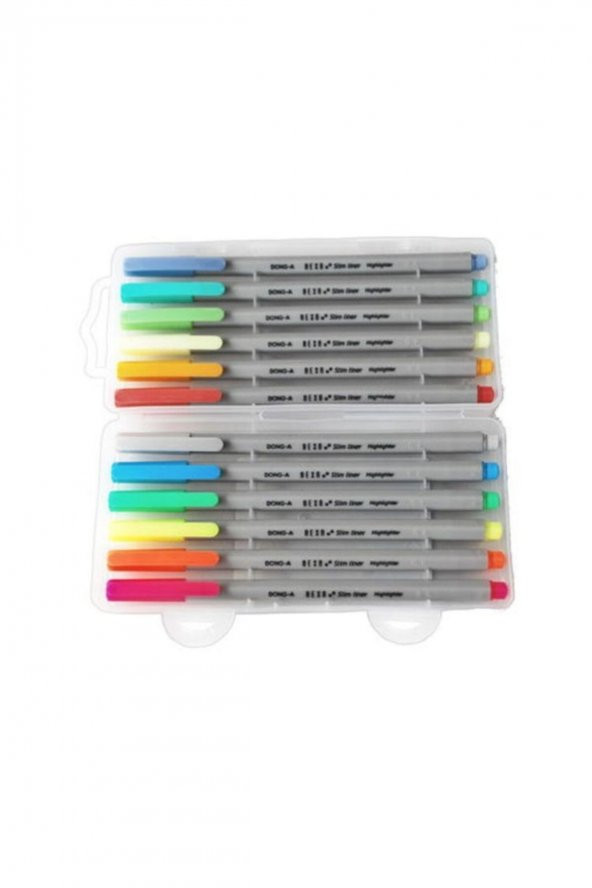 Hexa Slim Liner Fosforlu Kalem 12li Set