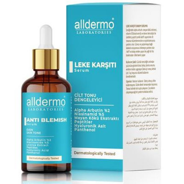 Alldermo Cilt Tonu Dengeleyici Leke Karşıtı Serum 30ml