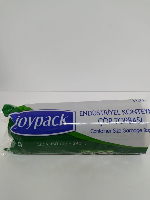 Joypack 240lt Endüstriyel Konteynır Çöp Torbası 120x150 cm