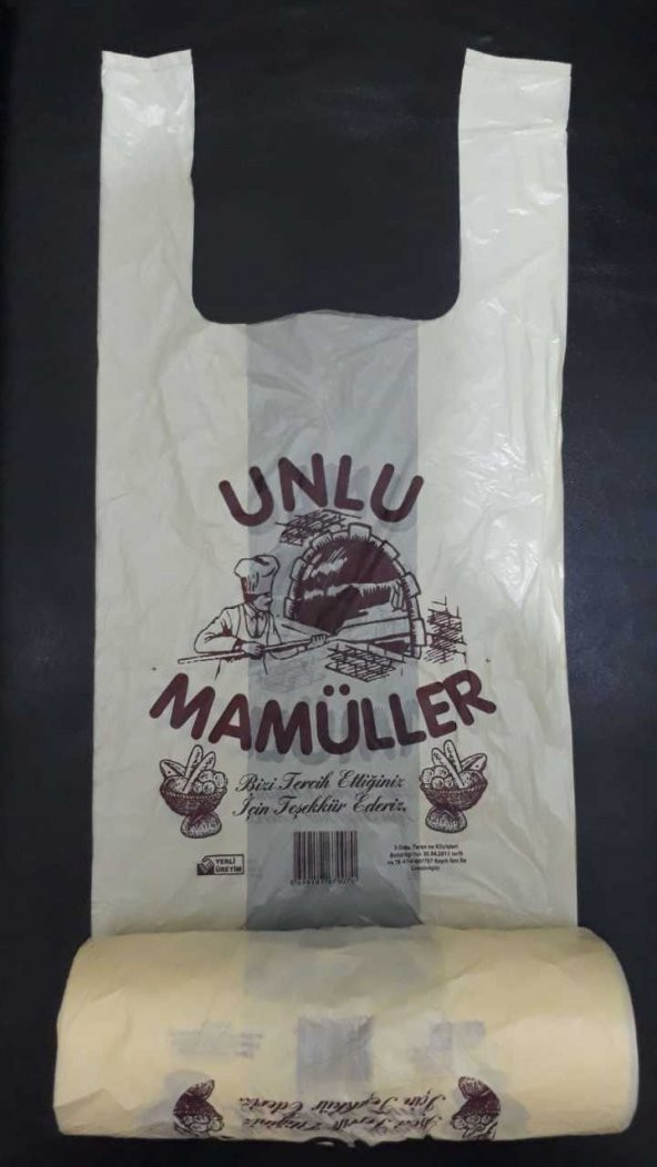 Unlu Mamuller Baskılı Rulo Ekmek Poşeti 200 ad - 1