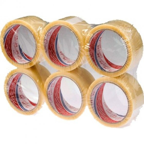 45x100 Hotmelt Şeffaf Koli Bandı  6’lı Paket