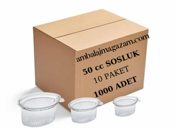 50 cc Sızdırmaz Sos Kabı Koli