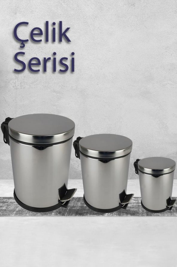 Digithome Paslanmaz Çelik Mutfak Çöp Kovası 20 Lt Gri - EF407 - HYT C320.025 - Resim 4