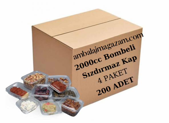 2000 cc Yüksek Kapak Sızdırmaz 200 Adet ürün görseli