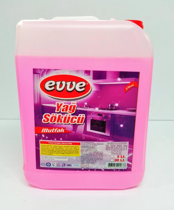 Evve 5 lt Yağ ve Kir Sökücü