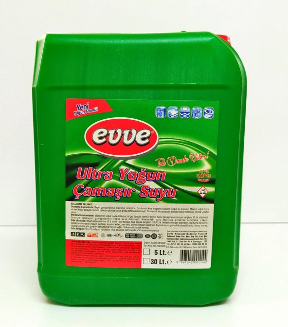 Evve 5 lt Ultra Yoğun Çamaşır Suyu