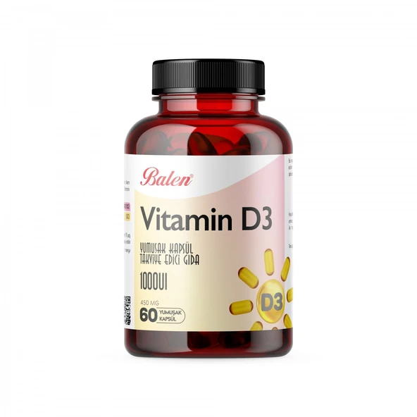 VİTAMİN D3 YUMUŞAK KAPSÜL 450 MG*60 ürün görseli 1