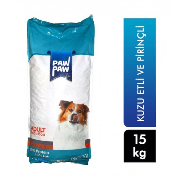 Paw Paw Kuzu Etli 15 kg Yetişkin Köpek Maması