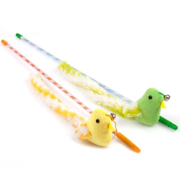 Nunbell Kedi Oltası Hışırtılı Renkli Kuşlar