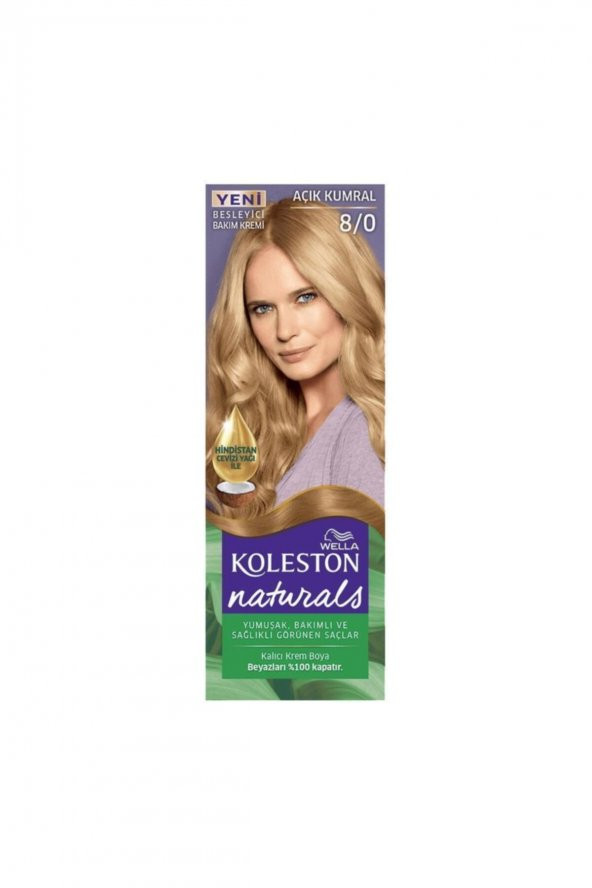 Wella Naturals Kalıcı Krem Boya 8/0 Açık Kumral
