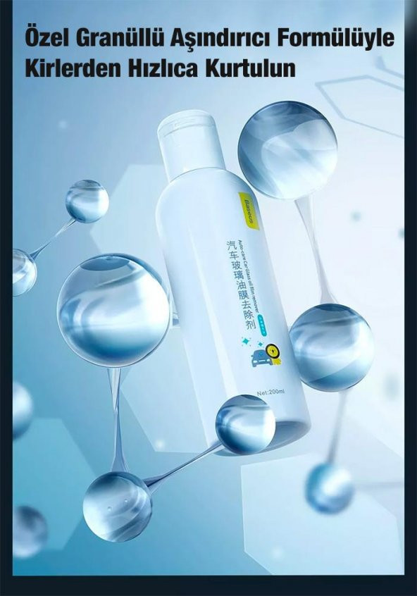BASEUS 200ML Sprey Oto Cam Parlatıcı ve Temizleyici Set, Ev Penceresi, Ayna, Parlatıcı Set - 2