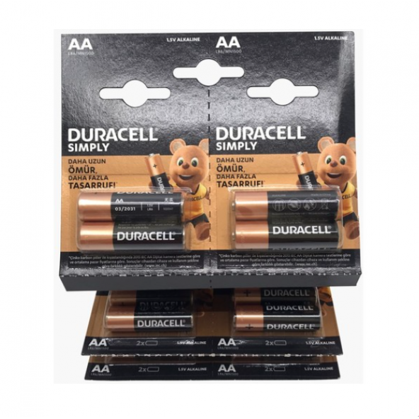 Duracell Simply AA 20li Kartela