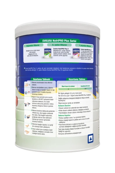 Evolvia NutriPRO Plus 2 Devam Sütü 1000 gr - 5