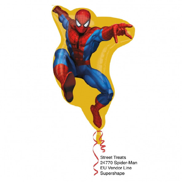 Spiderman Folyo Balon (Ang)-10 Adet 40 Inç 100 Cm
