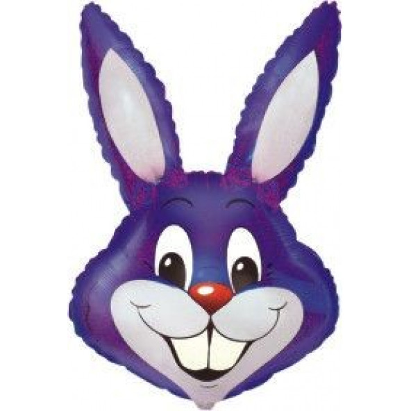 S.S. Rabbit Boy Violet Folyo Balon-10 Adet (40 Inç 100 Cm)