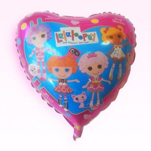18 Lalaloopsy Kalp Folyo Balon-Grabo 10 Adet