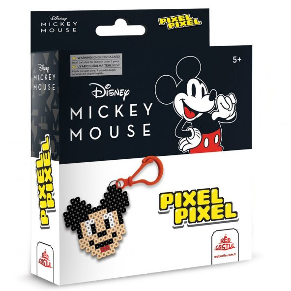 Pixel Pixel Boncuk Anahtarlık Etkinlik Seti-Disney Mickey BB14-04