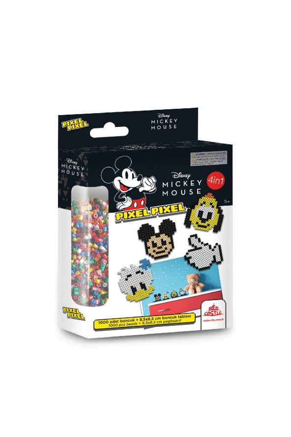 Pixel Pixel Boncuk Aktivite ve Oyuncak Seti, Disney Mickey Mouse 1000Ad. Renkli BB16-03