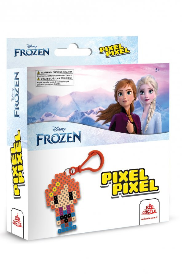 Pixel Pixel Boncuk Anahtarlık Etkinlik Seti-Disney Frozen Anna BB14-02