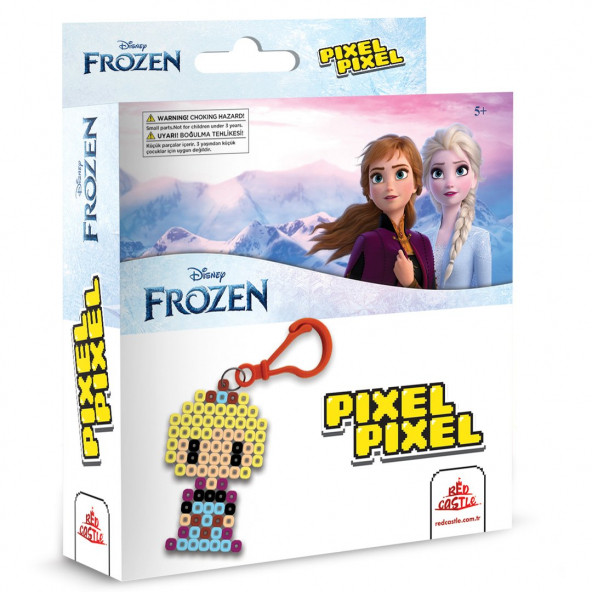 Pixel Pixel Boncuk Anahtarlık Etkinlik Seti-Disney Frozen Elsa BB14-01