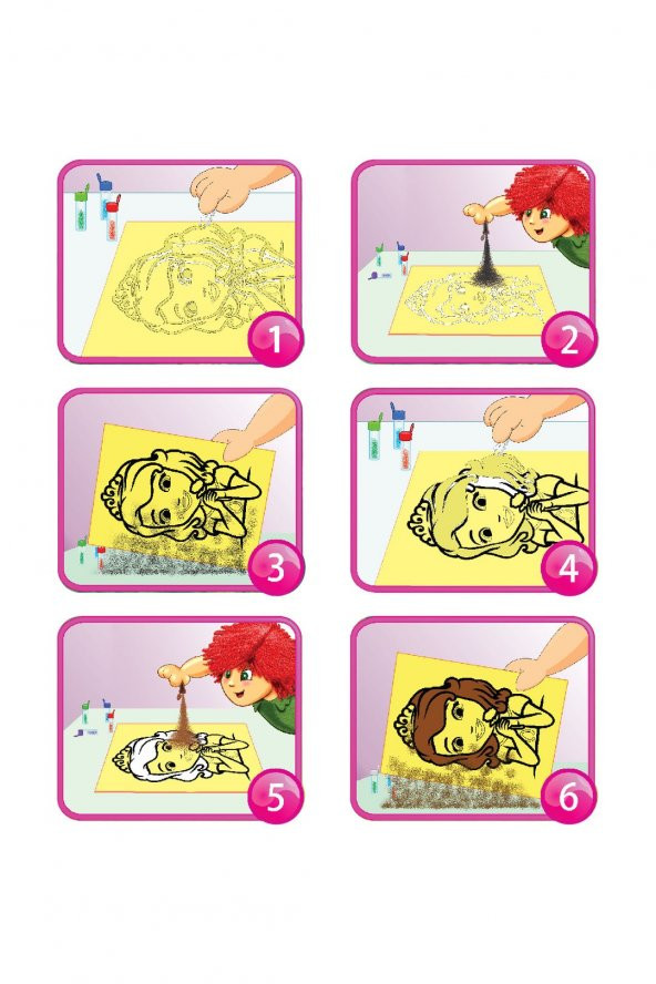 Eğitici ve Eğlenceli Kum Boyama Seti-Disney Prenses Sofia FM-11 - 2