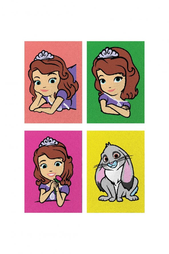 Eğitici ve Eğlenceli Kum Boyama Seti-Disney Prenses Sofia FM-11 - 3