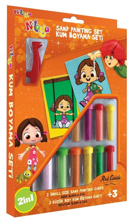 Eğitici ve Eğlenceli Kum Boyama Seti, Disney Niloya 2in1 DS-14