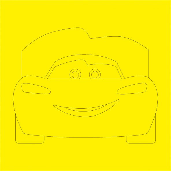 Eğitici ve Eğlenceli Kum Boyama Seti, Disney Cars Şimşek McQueen PM-01 - 2