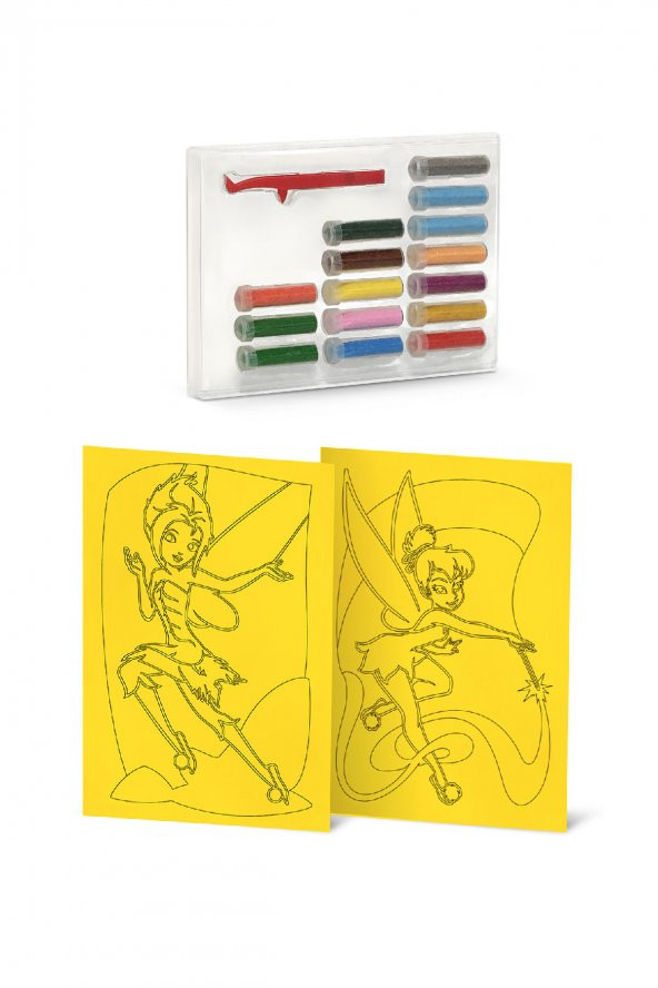 Eğitici ve Eğlenceli Kum Boyama Seti, Disney Periler Tinkerbell&Periwinkle (2si 1 Arada) DS-11 - 2
