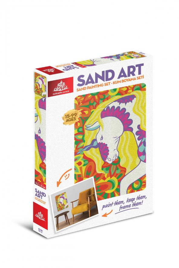 Sand Art (Kum Sanatı) Yetişkin Kum Boyama Aktivite Seti (Uni) YKO-09