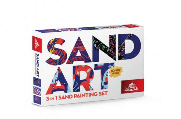 Sand Art Yetişkin Kum Boyama Aktivite Seti-Red Castle YK-03