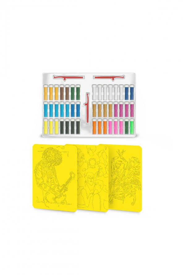 Sand Art Yetişkin Kum Boyama Aktivite Seti-Red Castle YK-03 - 2