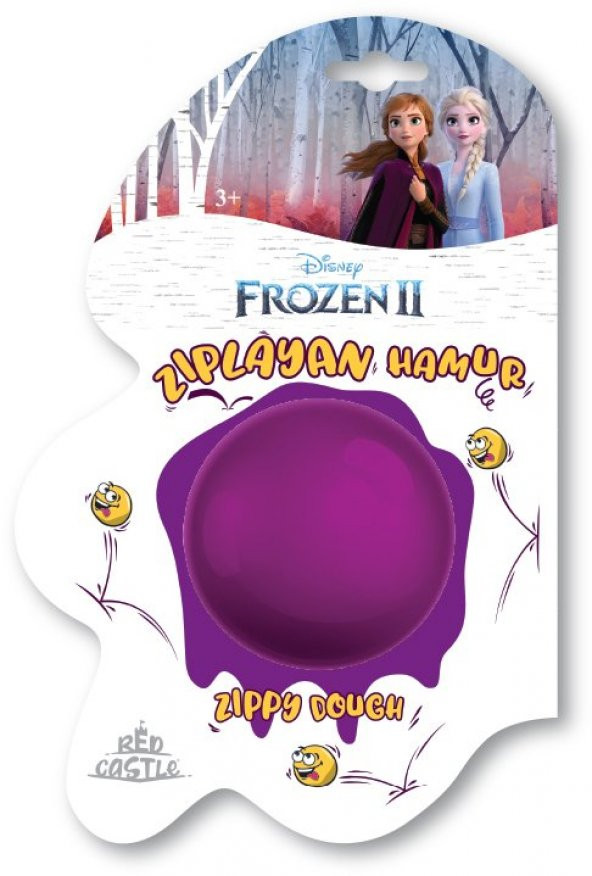 Disney Frozen 2 Zıplayan Hamur & Slime30 gr Mor-Red Castle ZDB-31