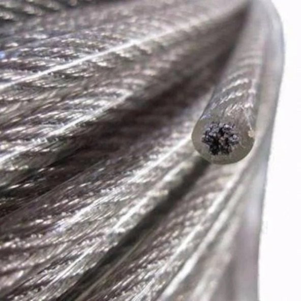 PVC İZOLELİ ÇELİK HALAT 3 mm 50 METRE