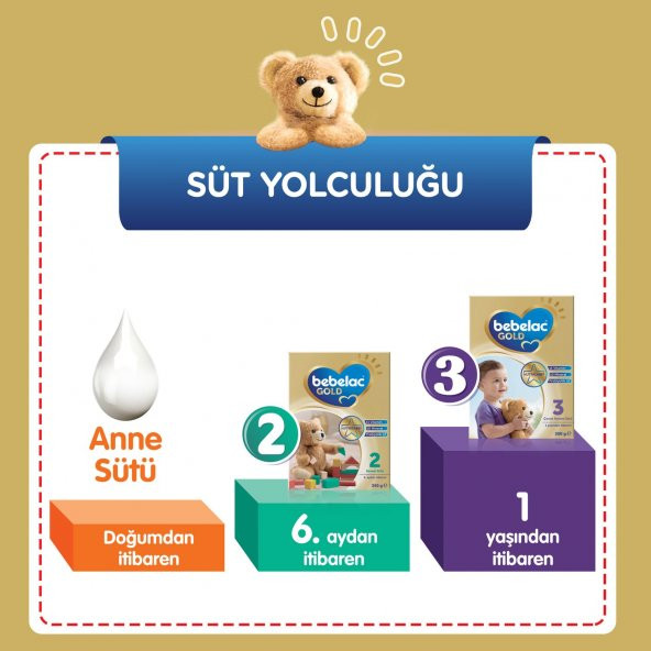 Bebelac Gold 1 Bebek Sütü 350 gr 3'lü Paket - Resim 11